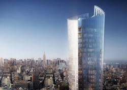 Construction underway on luxury condo building in Manhattan Construction underway on luxury condo building in Manhattan