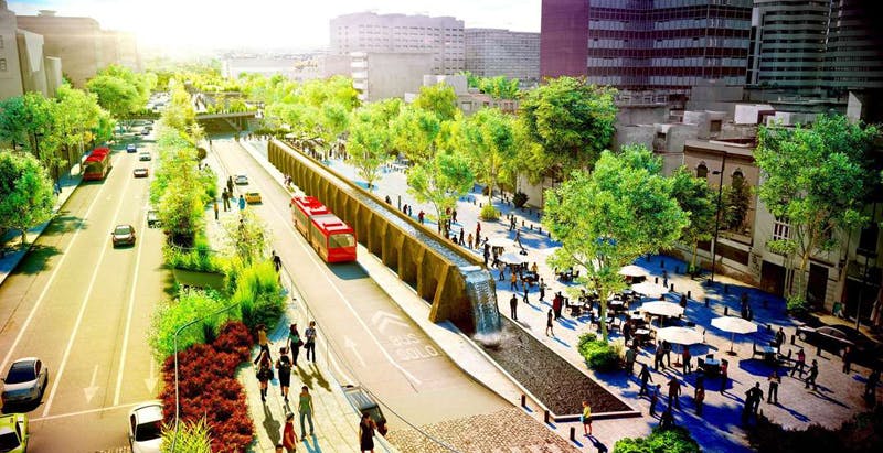 Proposed &ldquo;High Line&rdquo; in Mexico City pays homage to Aztec aqueduct
