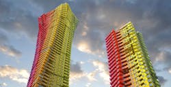 Architects propose shipping container tower to replace slums Architects propose shipping container tower to replace slums