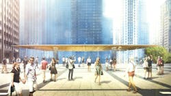 Foster + Partners designs Apple Store on Chicago River Foster + Partners designs Apple Store on Chicago River