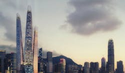 Weston Williamson designs vertical neighborhood with ‘kissing towers’ in Hong Kong Weston Williamson designs vertical neighborhood with ‘kissing towers’ in Hong Kong