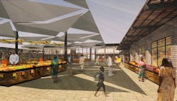 PAB Architects designs marketplace to centralize Senegal street vending PAB Architects designs marketplace to centralize Senegal street vending