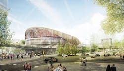 Barcelona hoops arena will rattle opponents with “wall” of raucous fans Barcelona hoops arena will rattle opponents with “wall” of raucous fans