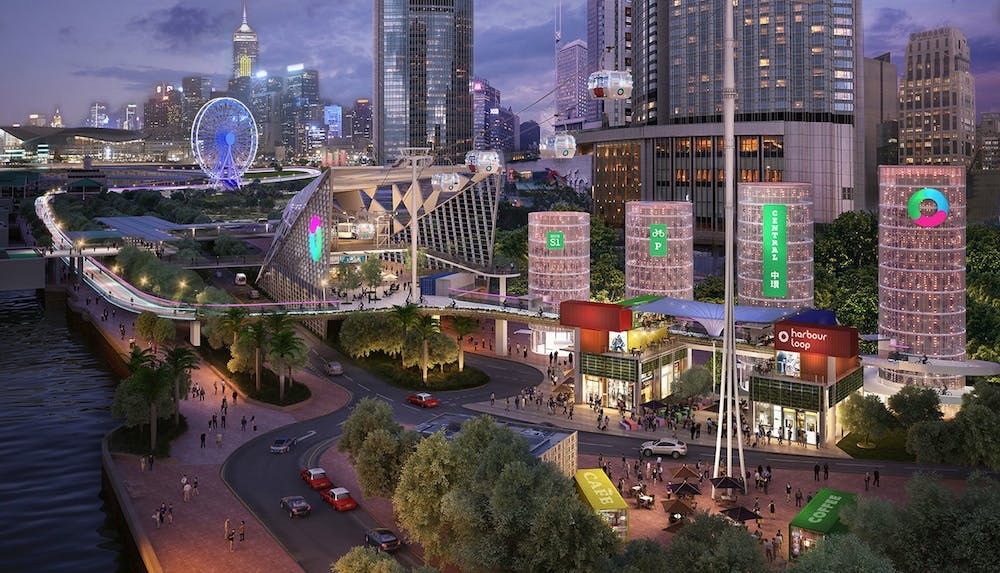 Lead 8 and BuroHappold design Hong Kong waterfront pedestrian network