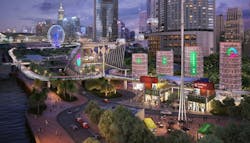 Lead 8 and BuroHappold design Hong Kong waterfront pedestrian network Lead 8 and BuroHappold design Hong Kong waterfront pedestrian network