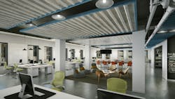 Staging Should Be Used To Support The Client’s Goals This Rendering For A Spec Office Client Was Designed To Target Young, Trendy Tenants Staging Should Be Used To Support The Client’s Goals This Rendering For A Spec Office Client Was Designed To Target Young, Trendy Tenants