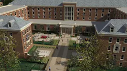 Pioneer Hall Rendering Aerial View From North