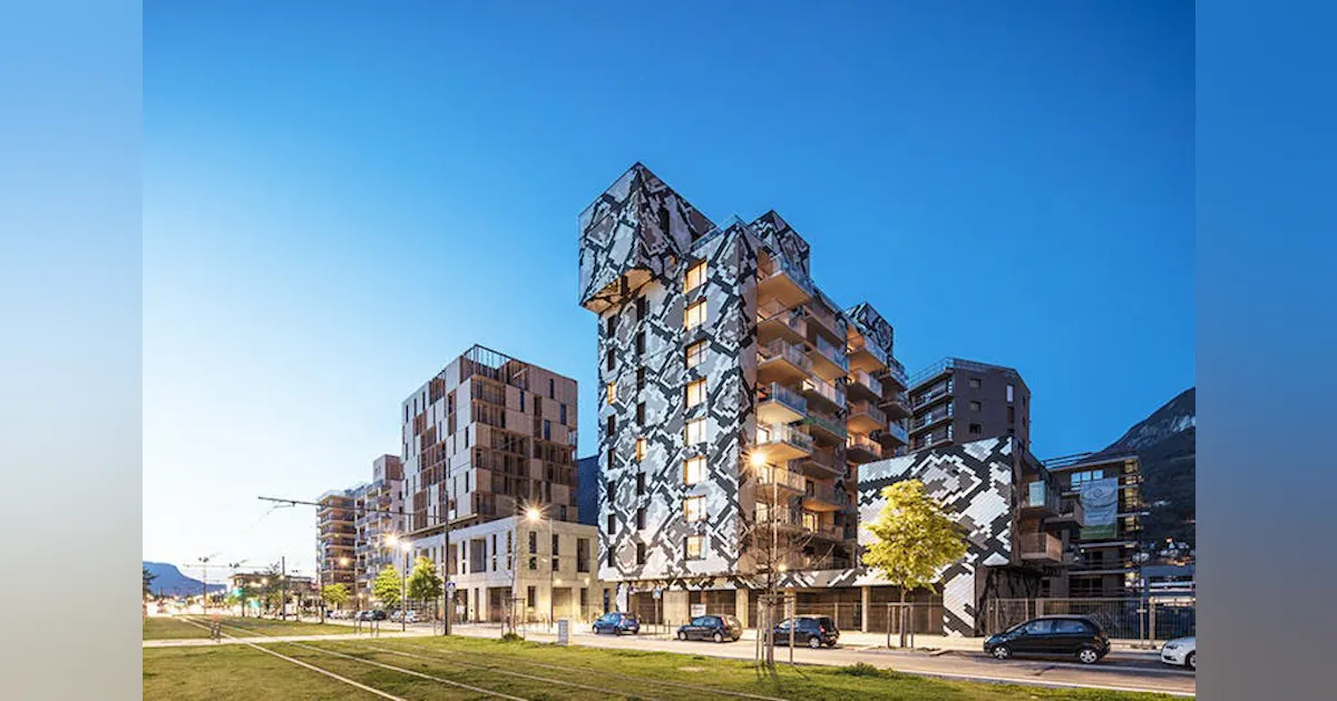 Grenoble, France’s new mixed-use building has the skin of a python ...