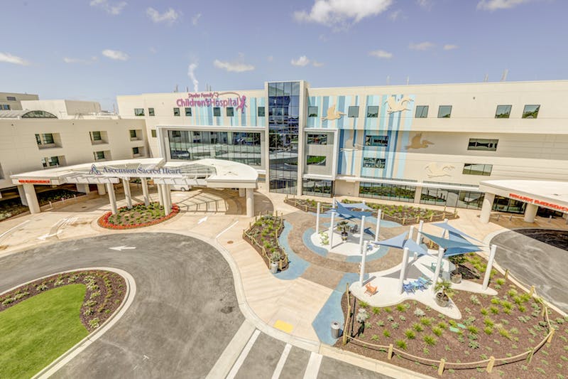 Construction of new children&rsquo;s hospital addition in NW Florida had to weather several storms