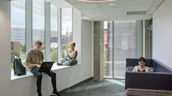 Students working in a communal space. Photo courtesy GBBN