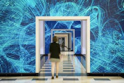 NBBJ acquires immersive technology design studio ESI Design Terrell Place in Washington, D.C., features 1,700-sf of motion-activated LED displays. Photo: Caleb Tkach courtesy EDI Design/NBBJ NBBJ acquires immersive technology design studio ESI Design Terrell Place in Washington, D.C., features 1,700-sf of motion-activated LED displays. Photo: Caleb Tkach courtesy EDI Design/NBBJ
