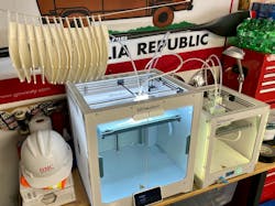 HMC is using Ultimaker 3D printers to produce mask parts remotely HMC is using Ultimaker 3D printers to produce mask parts remotely