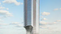 Una Tower View From Water