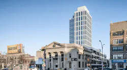 Dime savings Bank with The Dime in the background Alexander Severin, courtesy Fogarty Finger