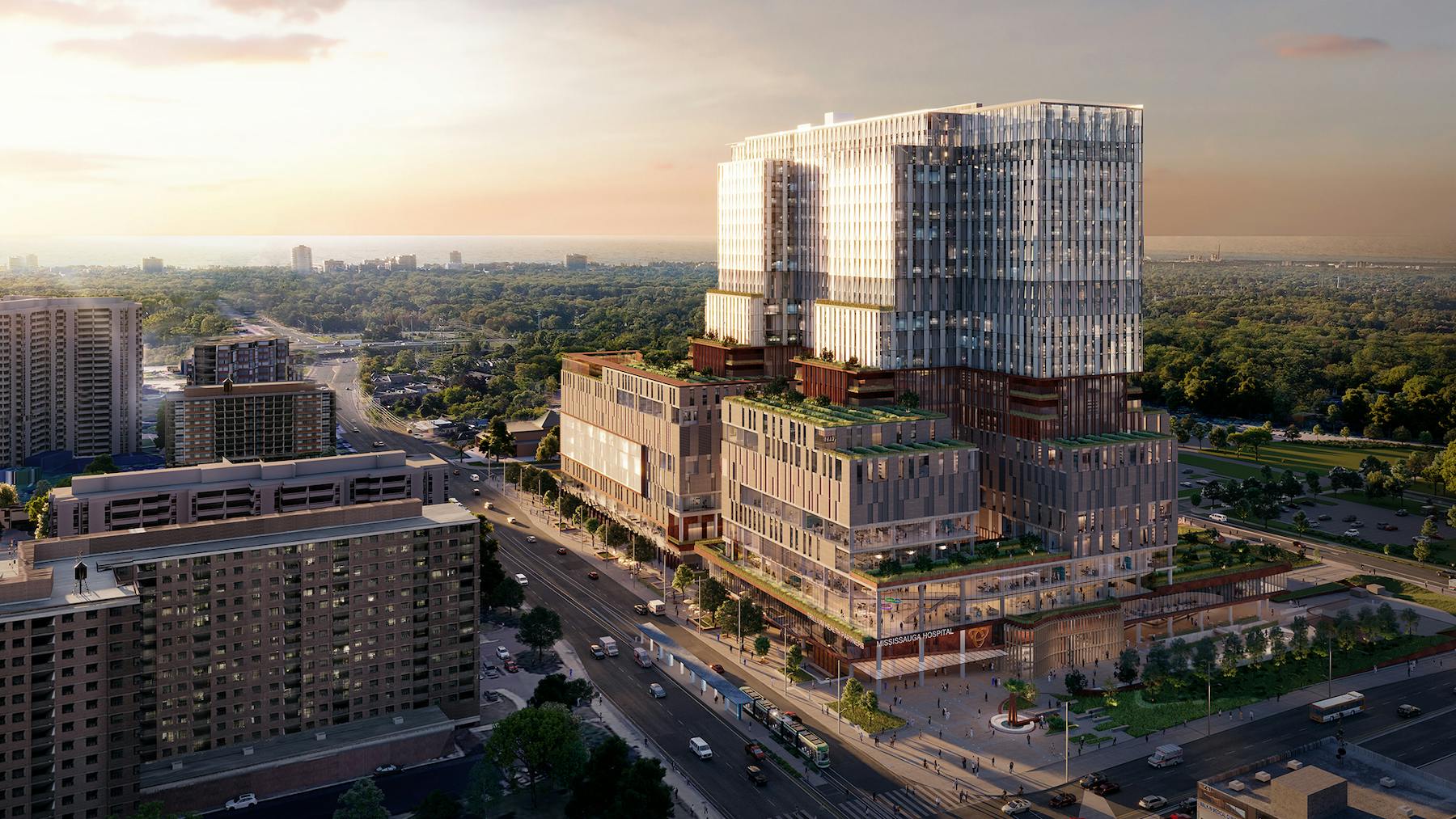 Mississauga Hospital aerial