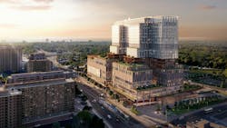 Mississauga Hospital aerial Mississauga Hospital aerial