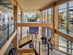 LMN Architects designed the mass timber Michael G. Foster School of Business Founders Hall at the University of Washington LMN Architects designed the mass timber Michael G. Foster School of Business Founders Hall at the University of Washington