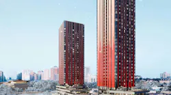 Consisting of two towers, the buildings will form a striking gateway into LeBreton Flats. Rendering courtesy Dream LeBreton