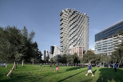IQON, a mixed-use tower that will be Quito's tallest building. Image: BICUBIK IQON, a mixed-use tower that will be Quito's tallest building. Image: BICUBIK
