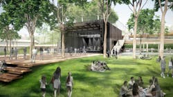 Kalita Humphreys Theater Black box theater and deck, view from west. Rendering Diller Scofidio + Renfro Kalita Humphreys Theater Black box theater and deck, view from west. Rendering Diller Scofidio + Renfro