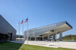 Morrow High School Ellenwood, Georgia, By Perkins And Will The Curving, S Shaped Classroom Building Follows The Ridge That Runs Across The Greenfield Site, Reducing Impact On Its Wetlands Morrow High School Ellenwood, Georgia, By Perkins And Will The Curving, S Shaped Classroom Building Follows The Ridge That Runs Across The Greenfield Site, Reducing Impact On Its Wetlands