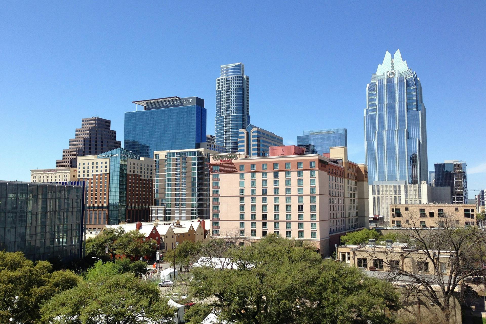 Multifamily housing investors favoring properties in the Sun Belt in 2023 Pictured: Austin, Texas. Image by Kate Baucherel from Pixabay