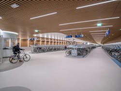 Amsterdam underwater bicycle parking facility, IJboulevard, Photo ©Ossip Amsterdam underwater bicycle parking facility, IJboulevard, Photo ©Ossip