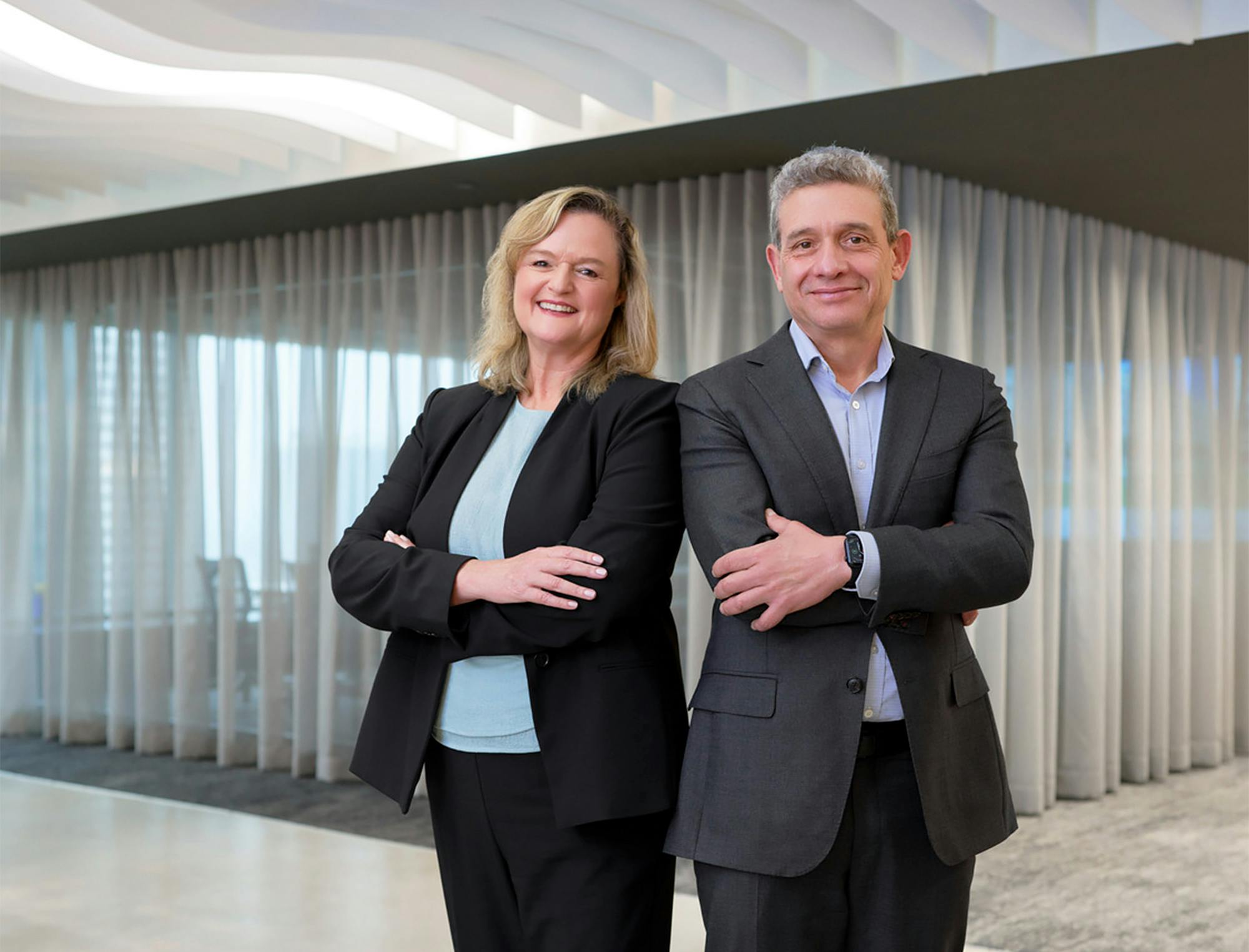 HED's recently appointed Co-CEOs Tania Van Herle (left) and Enrique Suarez (right)