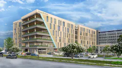 Gensler-designed Framework @ Block 10 building will be Houston’s first mass timber commercial office building. Courtesy of Hicks Ventures