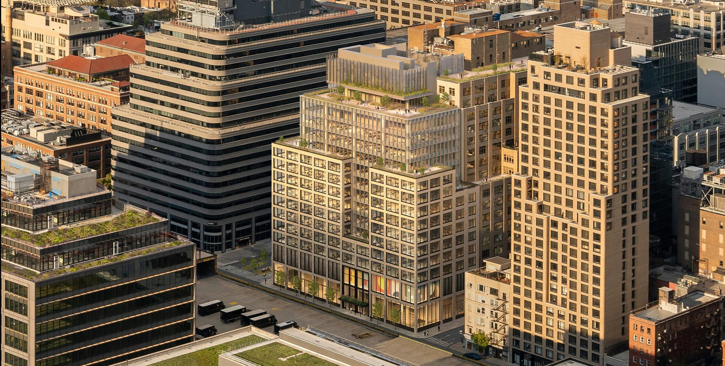 Sixteen-story office tower will use 80% less energy than an average NYC office building
