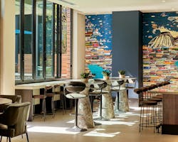 Multifamily lounge book wall Multifamily lounge book wall