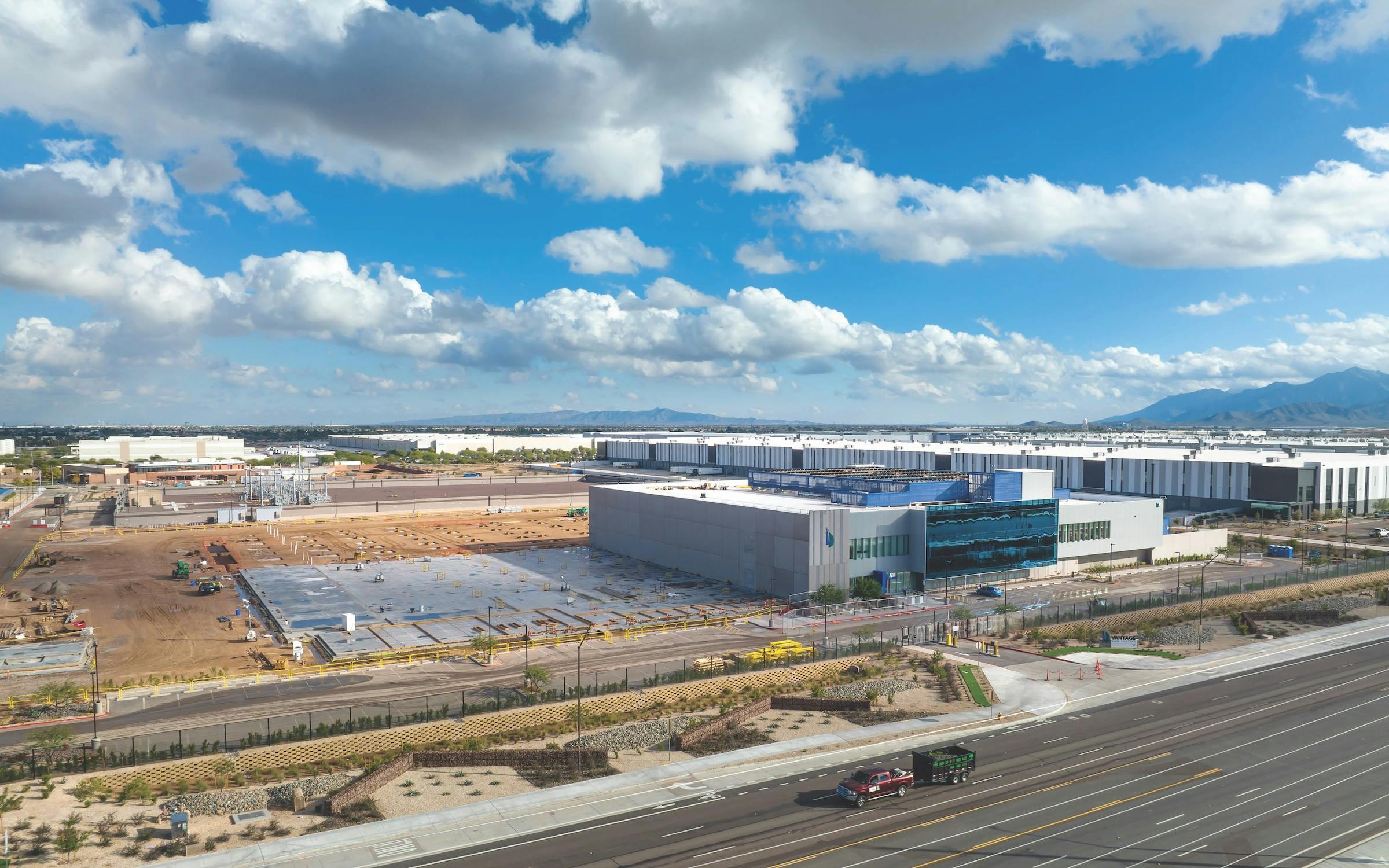 Vantage&rsquo;s AZ1 campus in Mesa, Ariz. Photo courtesy Corgan