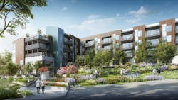 Nestled Into A Hillside, Vista Verde Will Transform An Underutilized Lot Of The Adjacent Church Into A 5 Story, 52 Unit Building Nestled Into A Hillside, Vista Verde Will Transform An Underutilized Lot Of The Adjacent Church Into A 5 Story, 52 Unit Building