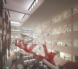 The LMN Architects-designed Clifton Court Hall at the University of Cincinnati brings together seven academic departments to aid in learning and social engagement. Photo courtesy LMN architects The LMN Architects-designed Clifton Court Hall at the University of Cincinnati brings together seven academic departments to aid in learning and social engagement. Photo courtesy LMN architects