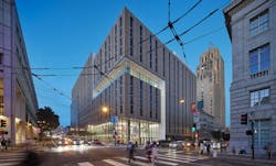 The 656-unit Academe at 198 is the newest addition to UC Law’s Academic Village. Photo: Bruce Damonte, courtesy Perkins&Will The 656-unit Academe at 198 is the newest addition to UC Law’s Academic Village. Photo: Bruce Damonte, courtesy Perkins&Will