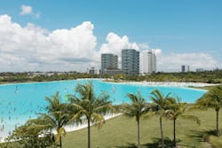 SoLé Mia, North Miami, Fla., is a luxury multifamily community with a seven-acre Crystal Lagoons pool. Photo courtesy Crystal Lagoons SoLé Mia, North Miami, Fla., is a luxury multifamily community with a seven-acre Crystal Lagoons pool. Photo courtesy Crystal Lagoons