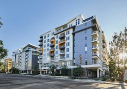 For The Variel in Woodland Hills, Calif., general contractor W.E. O'Neil used prefabricated wall panels to expedite construction. Photo courtesy W.E. O'Neil For The Variel in Woodland Hills, Calif., general contractor W.E. O'Neil used prefabricated wall panels to expedite construction. Photo courtesy W.E. O'Neil