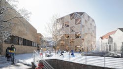 Bjarke Ingels Group designs a mass timber cube structure for the University of Kansas Bjarke Ingels Group designs a mass timber cube structure for the University of Kansas