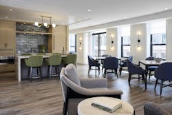 Residences on the Lane club room. Photo courtesy Hartman Design Group Residences on the Lane club room. Photo courtesy Hartman Design Group