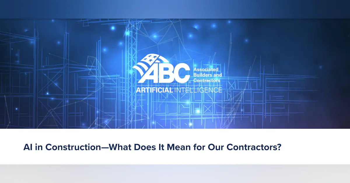 Technical Abc ABC releases technology guide for AI in construction | Building Design ...