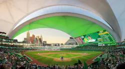 Bjarke Ingels’ Oakland A’s new Las Vegas ballpark Image by negativ