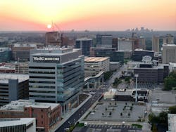 In St. Louis’ Cortex Innovation District, Washington University School of Medicine recently opened its new Jeffrey T. Fort Neuroscience Research Building. Photo courtesy McCarthy Building Companies In St. Louis’ Cortex Innovation District, Washington University School of Medicine recently opened its new Jeffrey T. Fort Neuroscience Research Building. Photo courtesy McCarthy Building Companies