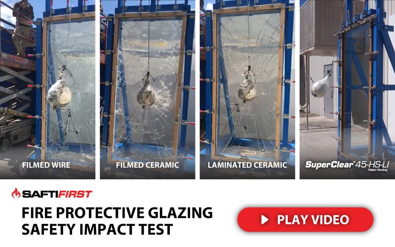 Clear, USA-Made Fire Protective Glazing with High Impact Safety Ratings ...