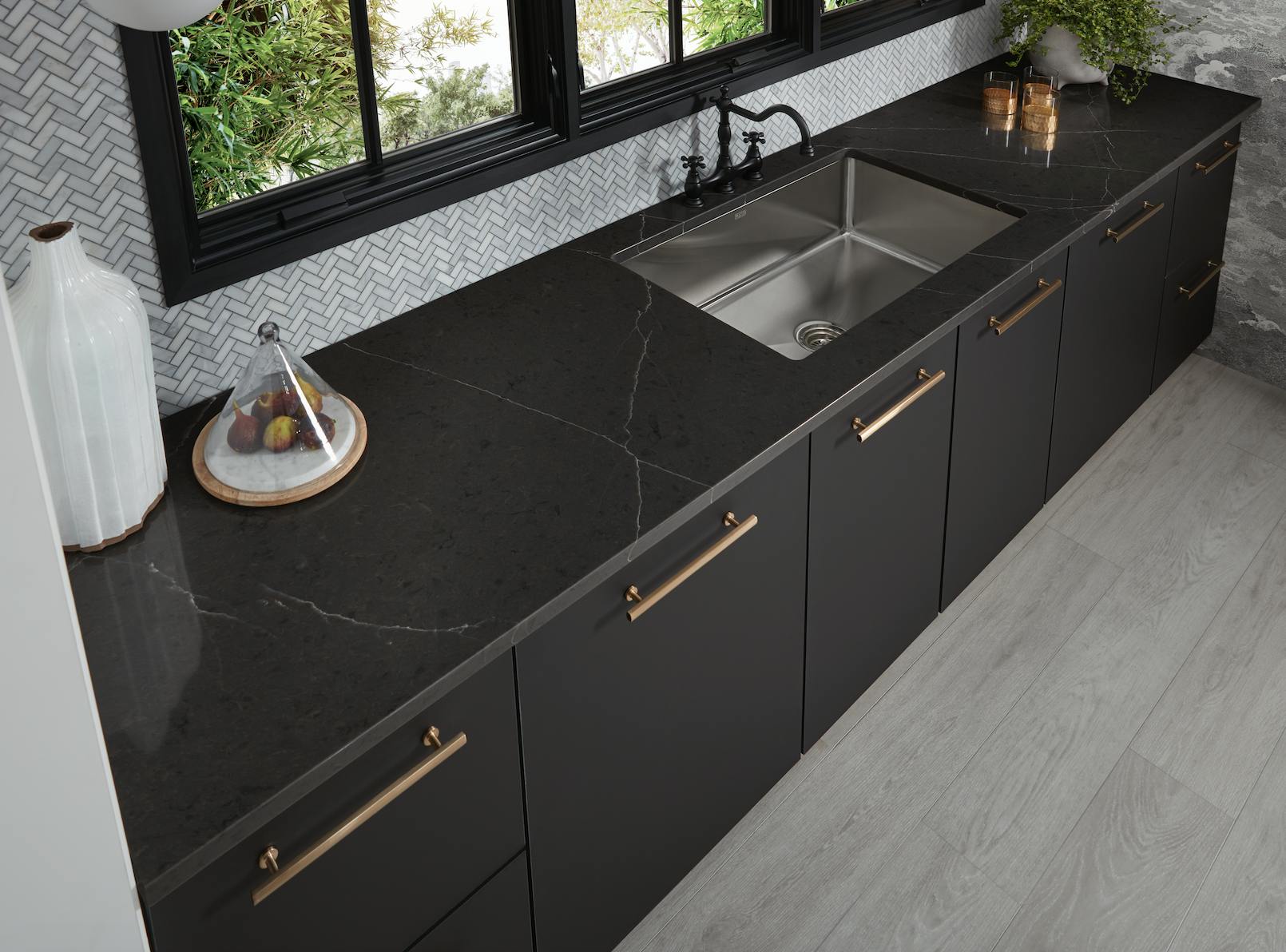 Wilsonart Enchanted Rock Traceless Kitchen Cabinets