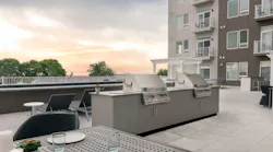 Danver post & panel in apartment community, Revere MA