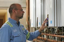 Contractor checks tankless water heaters in PA Contractor checks tankless water heaters in PA