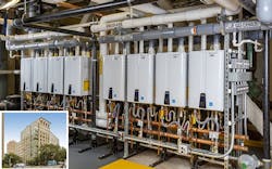 Navien tankless water heaters at West End Asteria Apartments, Boston Navien tankless water heaters at West End Asteria Apartments, Boston