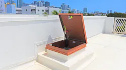 BILCO roof hatch in townhomes, Little Havana, Miami