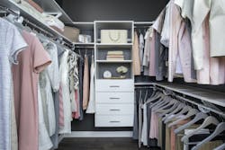 VUE white walkin closet with tower VUE white walkin closet with tower