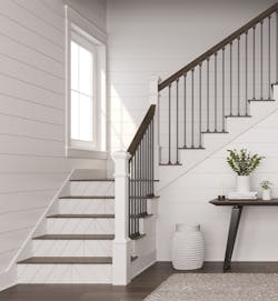 An Ornamental Stairway With Lj Smith Reversible Stair Risers An Ornamental Stairway With Lj Smith Reversible Stair Risers